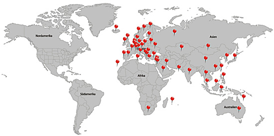 インコグニート Incognito システムは世界の６０カ国以上で採用